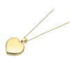 9ct Gold Heart Locket And Chain - R7252