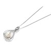 9ct White Gold Freshwater Pearl And Diamond Necklace - 5pts - EXCLUSIVE - R7723