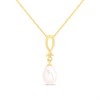 9ct Diamond And Freshwater Pearl Necklace - R7779