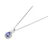 9ct White Gold Tanzanite And Diamond Necklace - R8136
