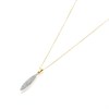 9ct Gold Crystal Ellipse Necklace - R82102