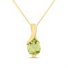 9ct Gold Swirl Peridot Necklace - R82129