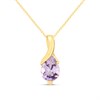 9ct Gold Swirl Amethyst Necklace - R82132