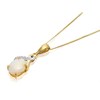 9ct Gold Opal And Diamond Necklace - R8256