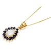 9ct Gold Opal And Sapphire Necklace - R8289