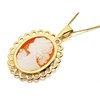 9ct Gold Cameo Necklace - R8354