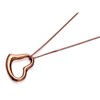 9ct Rose Gold Floating Heart Necklace - R8730