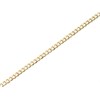 9ct Gold 2.8mm Wide Diamond Cut Solid Curb Chain - 24in - R9011