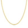 9ct Gold 16in Diamond Cut Hollow Curb Chain - R9022