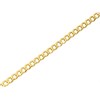 9ct Gold 3mm Wide Diamond Cut Solid Curb Chain - 20in - R9082