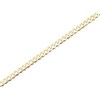 9ct Gold 3mm Wide Diamond Cut Solid Curb Chain - 24in - R9084