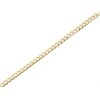 9ct Gold 3.5mm Wide Diamond Cut Solid Curb Chain -  24in - R9089