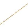 9ct Gold 2mm Wide Diamond Cut Figaro Chain - 20in - R9107