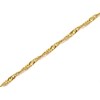 9ct Gold 1mm Wide Twisted Solid Curb Chain - 16in - R9157