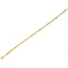 9ct Gold 1mm Wide Hollow Anchor Chain - 16in - R9481