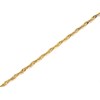 9ct Gold 2mm Wide Solid Singapore Chain - 18in - R9483
