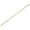 9ct Gold 1mm Wide Hollow Anchor Chain - 22in - R9484