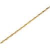 9ct Gold 2mm Wide Solid Singapore Chain - 20in - R9485
