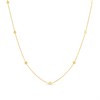9ct Gold Round Disc 18inch Necklet - R9506
