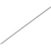 9ct White Gold 1mm Wide Solid Curb Chain - 20in - R9661