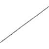 9ct White Gold 1.3mm Wide Diamond Cut Solid Singapore Chain - 20in - R9752
