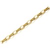 9ct Gold 2.8mm Wide Oval Hollow Belcher Chain - 16in - R9811
