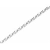 9ct White Gold 2mm Wide Diamond Cut Hollow Belcher Chain - 24in - R9815