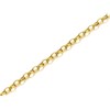9ct Gold 1mm Wide Diamond Cut Oval Solid Belcher Chain - 16in - R9878
