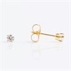 9ct Gold Cubic Zirconia Ear Piercing Studs - 3mm - S75914
