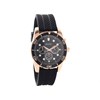 Bulova 98A192 Rose Gold Plated Black Silicon Strap Watch - W09123