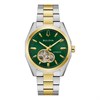 98A338 Bulova Surveyor Auto Two Tone Green Watch - W09413