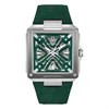 98A343 Bulova Series X Automatic Green Suede Strap Watch - W09419