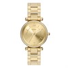 Fossil ES5465 Carlie Gold Tone Stone Set Bracelet Watch - W10480