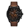Diesel DZ4692 Mega Chief Slim Chronograph Brown Leather Strap Watch - W11341