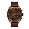 Diesel DZ4698 Spiked Chronograph Brown Leather Strap Watch - W11363