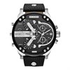 Diesel DZ7313 Mr. Daddy 2.0 Chronograph Black Leather Strap Watch - W1192