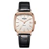 Rotary GS05309/01 Windsor Rose Gold Plated Black Leather Strap Watch - W1329