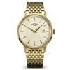 Rotary RGB10048/31 1895 Gold Tone Champagne Dial Date Bracelet Watch - W13319