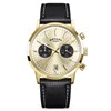 Rotary RGS10068/03 1895 Chronograph Gold Tone Brown Leather Strap Watch - W13322