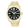Lorus RJ696AX9 Sport Gold Tone Black Dial bracelet Watch - W16380