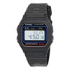 Casio Vintage W-59-1VQES Chronograph Black Resin Strap Watch - W1728