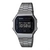 Casio Vintage A168WEGG-1BEF Black IP Digital Bracelet Watch - W17535