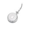 Jean Pierre G251 Chrome Plated Double Hunter Pocket Watch And Chain - W2207
