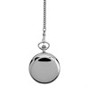 Jean Pierre G250CM Chrome Plated Full Hunter Skeleton Pocket Watch - W2224
