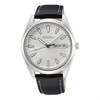 Seiko SUR447P1 Stainless Steel Black Leather Strap Watch - W24121