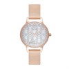 Olivia Burton OB16IQ03 Ice Queen Rose Tone Mesh Watch - W28152