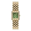 Olivia Burton 24000382 Berkley Gold Tone Square Green Dial Bracelet Watch - W28222
