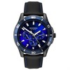 Sekonda 1634 Midnight Blue Multi Function Black Leather Strap Watch - W31165