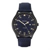 Sekonda 1795 Black IP Blue Fabric Strap Watch - W31423