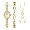 Sekonda 49057 Gold Plated Watch, Bracelet, Pendant And Earrings Gift Set - W32384